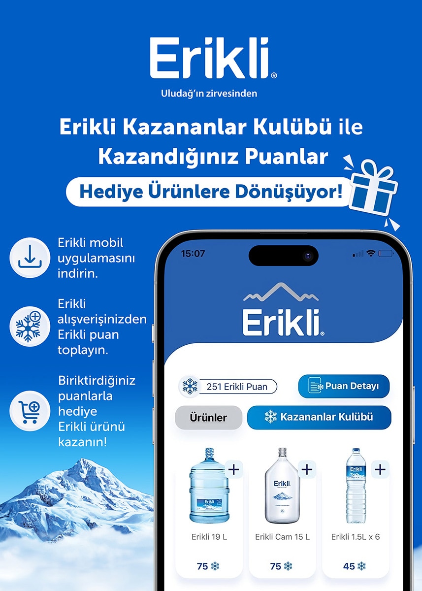 Erikli İlk 10 suyunuz 150’şer TL Kampanyası