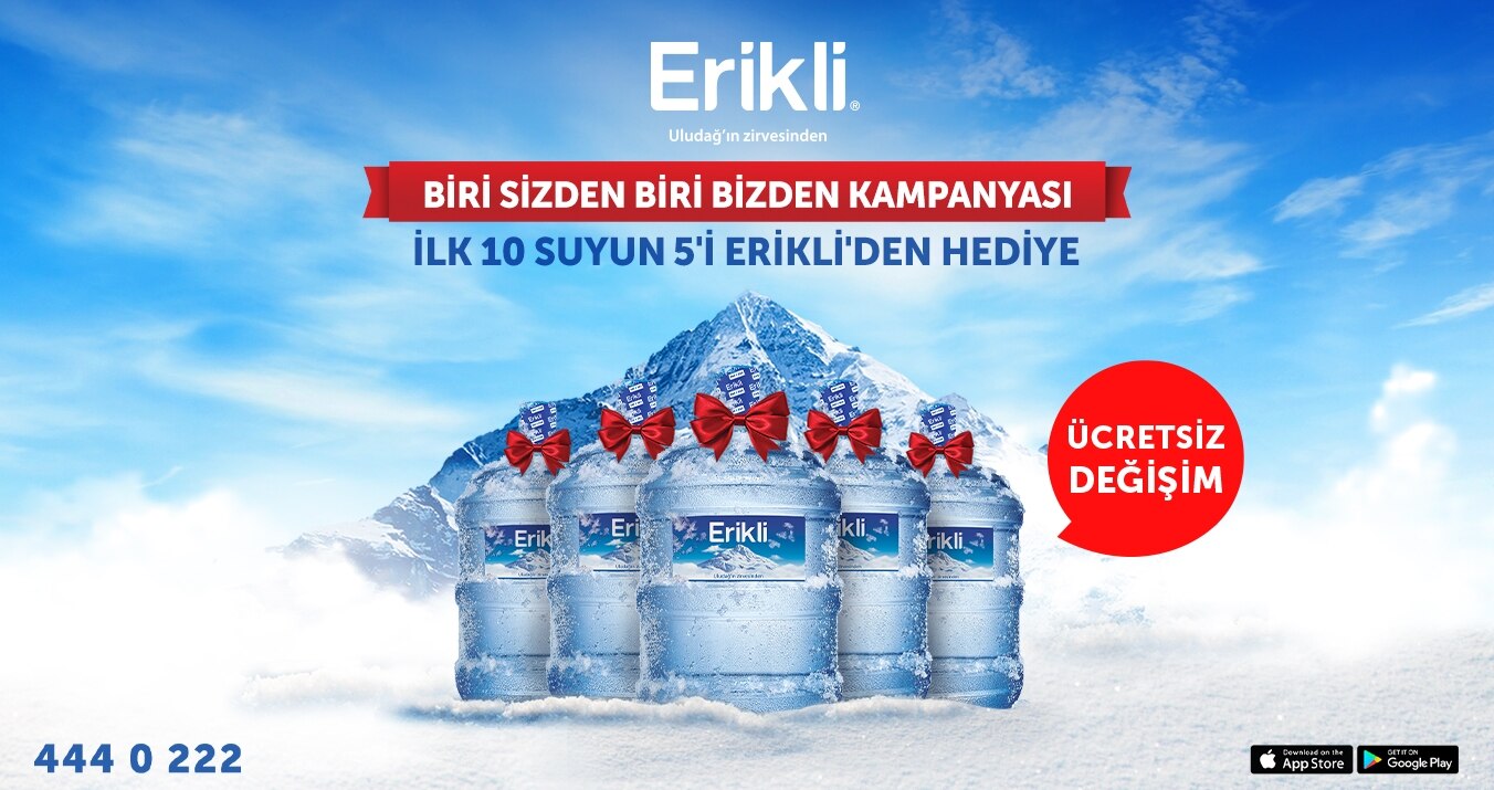 Erikli 19L Biri Sizden Biri Bizden Kampanyası
